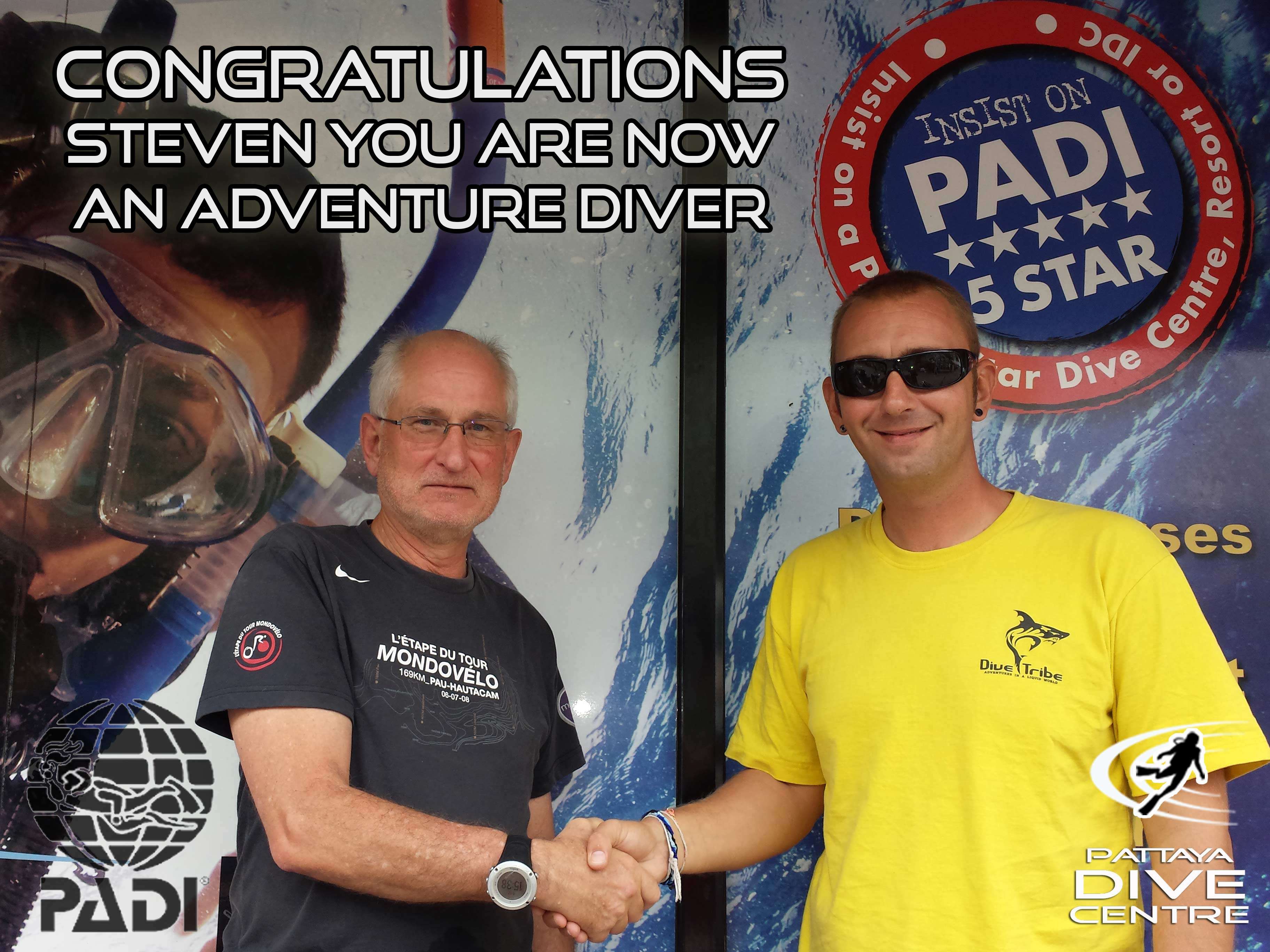 steven-adventure-diver-certification-pattaya Andrew Jennings PADI Instructor
