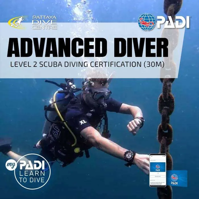PADI Advanced Diving Course Pattaya Thailand