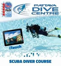 PADI Scuba Dver Course and touch Pattaya Thailand