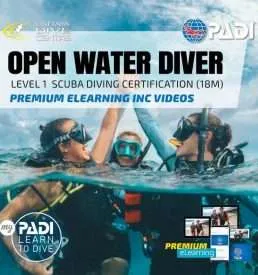 PADI Premium Open water Elearning Dive Courses