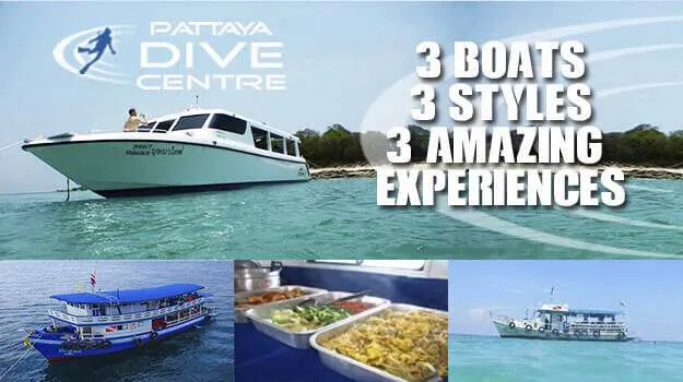 3 Pattaya Dive Center Boats 3 Pattaya Dive Center Boats