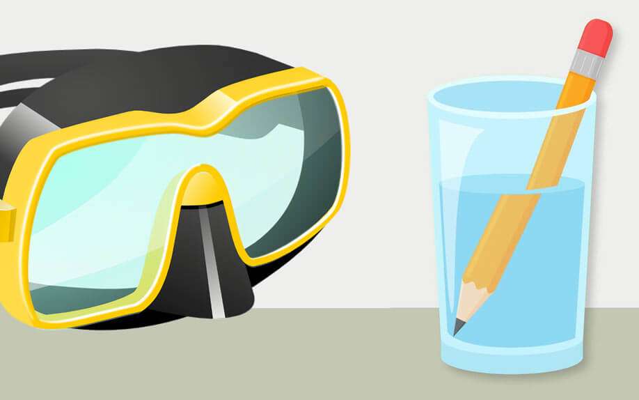 Scuba Facts Mask Water Refraction Learn to dive Scuba Facts Mask Water Refraction Learn to dive