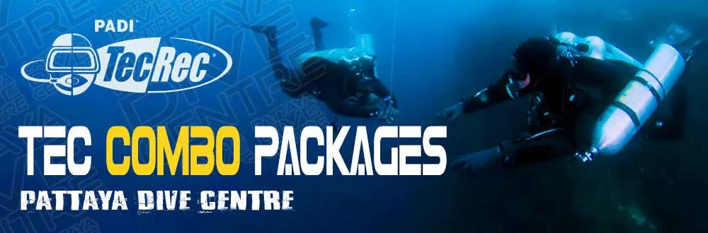 PADI technical Diving combo Special Offer Packages Pattaya Thailand