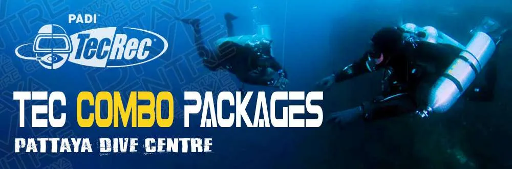PADI technical Diving combo Special Offer Packages Pattaya Thailand PADI technical Diving combo Special Offer Packages Pattaya Thailand