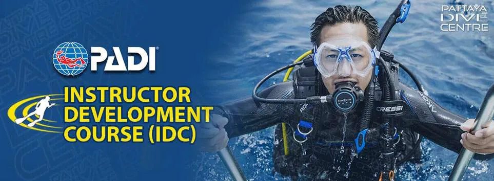 PADI Dive Instructor Development Course Pattaya Thailand