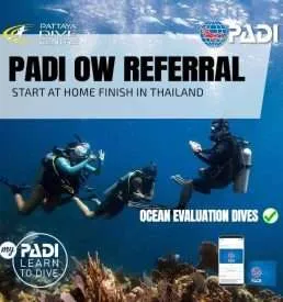 PADI Referral Ocean evaluation dives